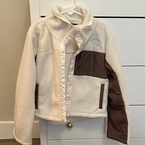 The North Face Kids Puffer Jacket - Cream and Brown